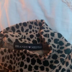 Brandy Melville Cheetah print turtle neck